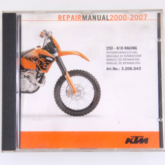 3.206.043 Reparaturanleitung auf CD für KTM 250 - 610 Racing 2000-2007