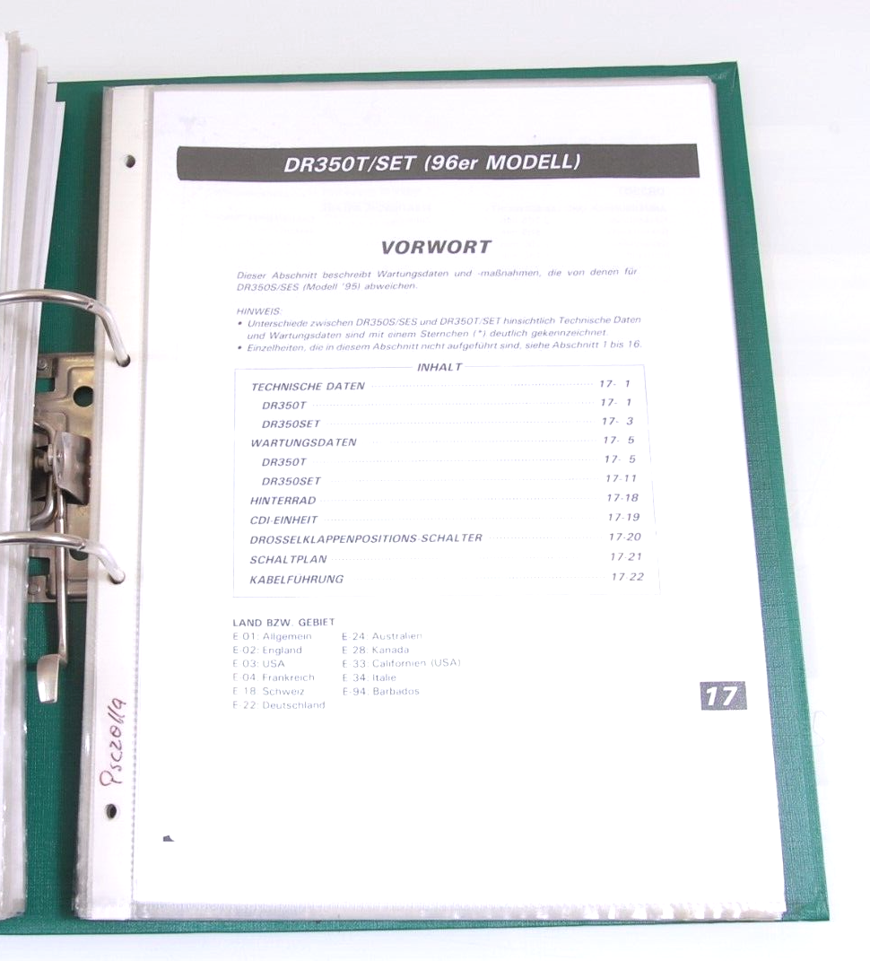 Reparatur Suzuki DR 350 Werkstattunterlagen Handbuch Werkstattbuch #44-50-032 – Bild 11