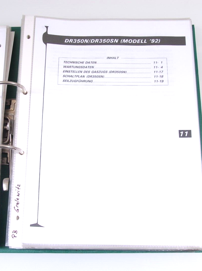 Reparatur Suzuki DR 350 Werkstattunterlagen Handbuch Werkstattbuch #44-50-032 – Bild 6