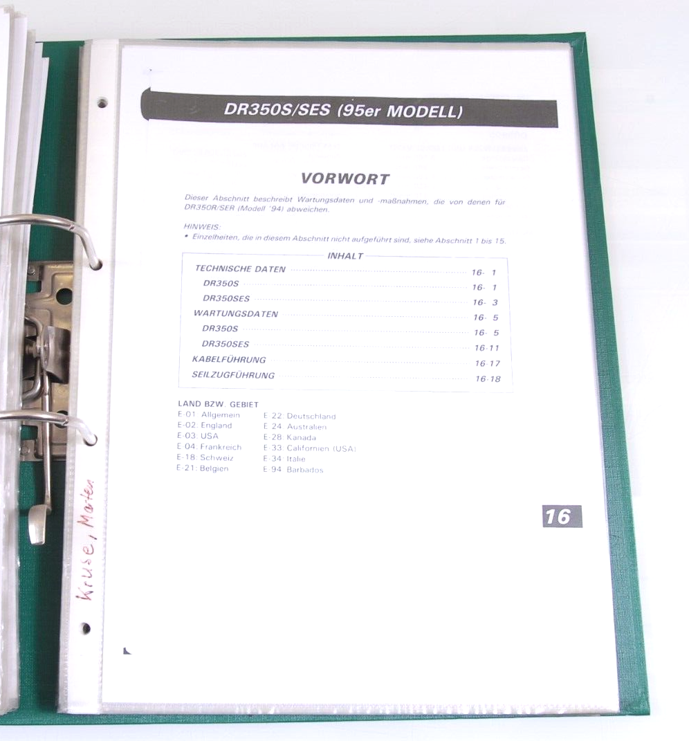 Reparatur Suzuki DR 350 Werkstattunterlagen Handbuch Werkstattbuch #44-50-032 – Bild 10