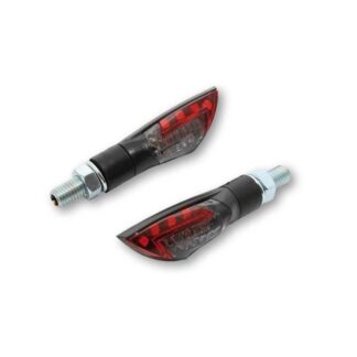 254-223 LED Rücklicht / Blinker Kite getöntes und rotes Glas, Motorrad, 1 Paar