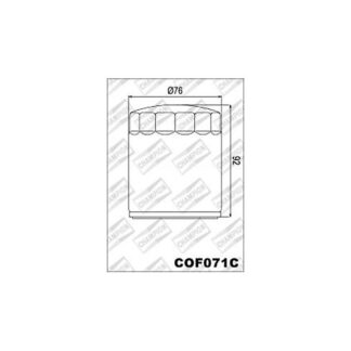 460-711 COF071B Champion Ölfilter für HD Electra Glide Softail Fat Boy Tour Glid