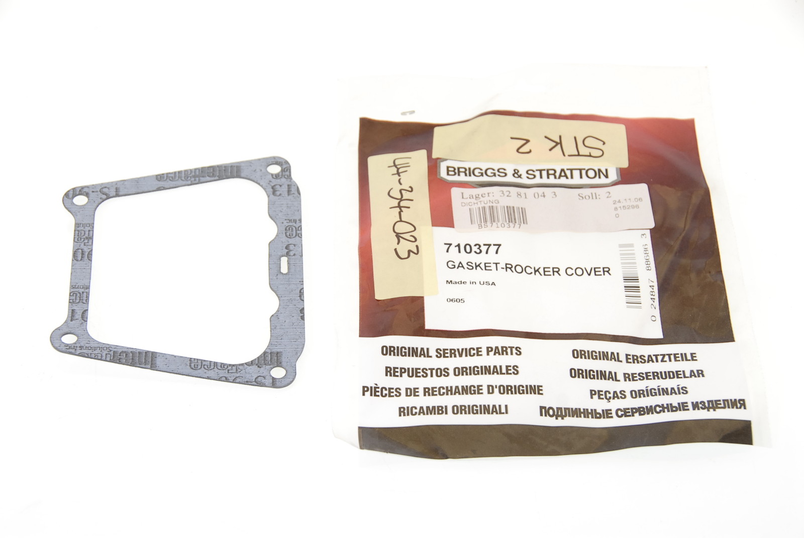 Gasket Rocker Cover Ventildeckeldichtung BRIGGS & STRATTON 710377 #44-34-023