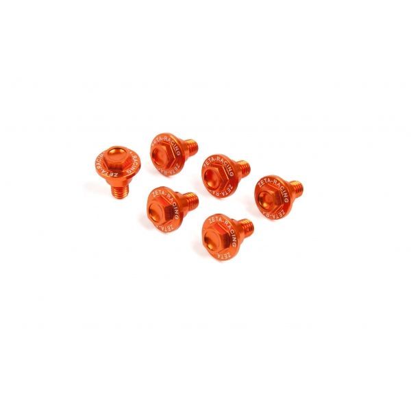 ZE88-9503 ZETA Gabelschutzschrauben Orange M6x18 für KTM EXC SX SX-F M6x18