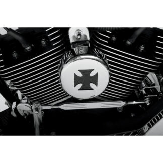 2107-0026 Hupen Horn Cover Cross Chrome  für Harley 91-17 Twin Cam XL Motoren