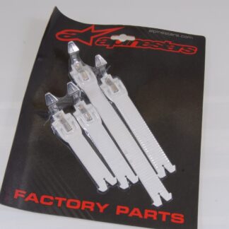 25CIT8 Alpinestars Tech 8 Stiefelschnallen Buckle Straps  weiß 4 STK VK62