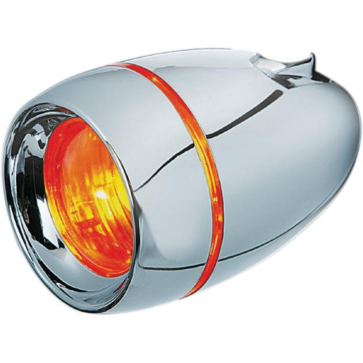 2040-1536 Motorrad Chopper Blinkergläser Küryakyn schwarz gelb für Harley – Bild 5