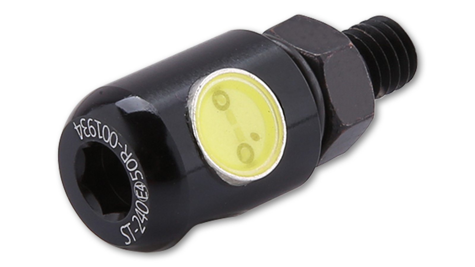 256-061 Shin Yo LED Nummernschildbeleuchtung schwarz rund für div. Motorräder – Bild 5