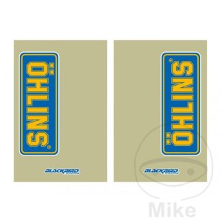 5045O  Öhlins Gabel Standrohr Aufkleber Satz  27x17 cm Motorrad Enduro Cross