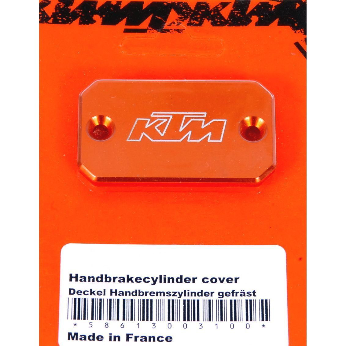 586130003100 Handbremszylinder Deckel Alu orange – Bild 3