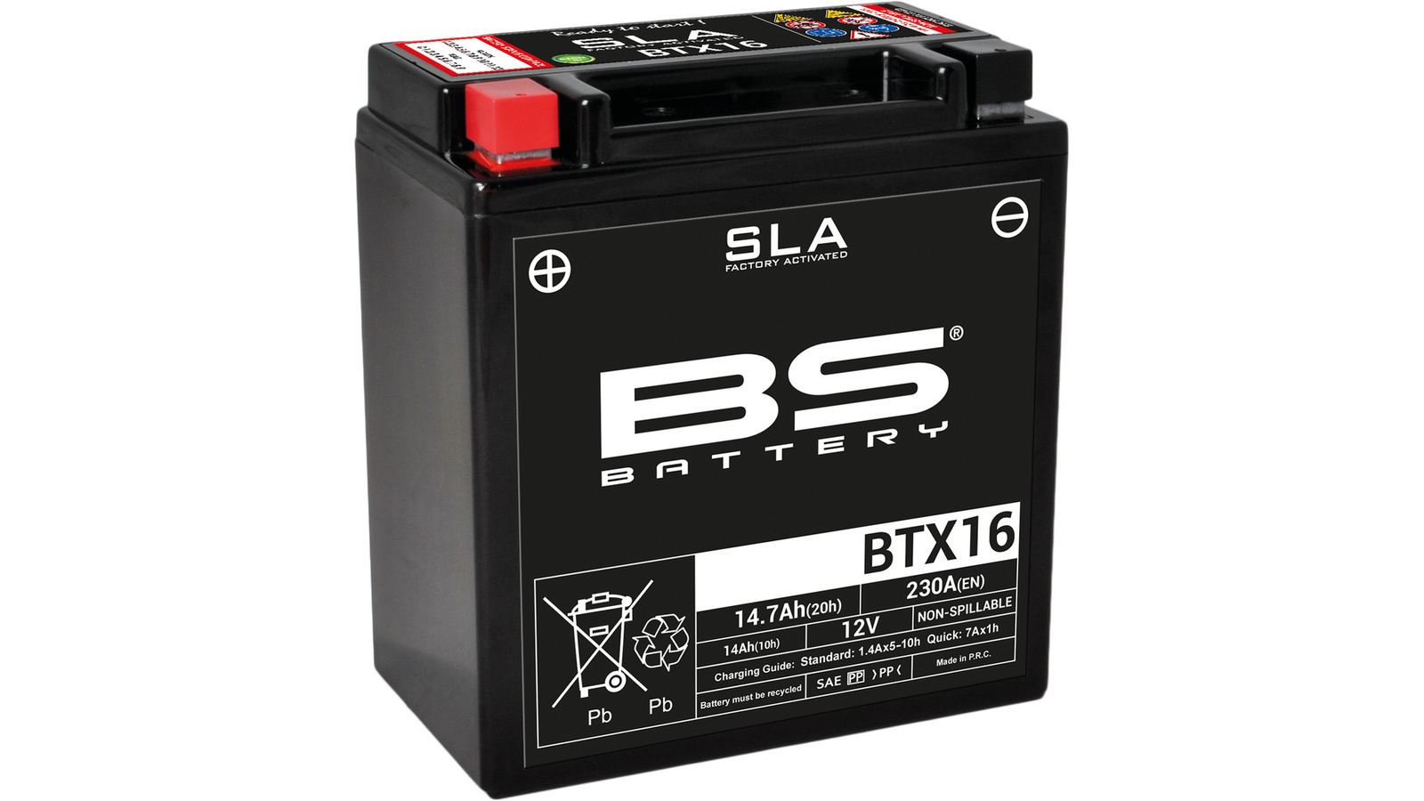YTX16-BS BS Batterie SLA BMW K 1600 Kawa VN 1500 1600 1700 2000 Zephyr 1100
