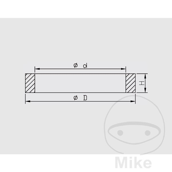 110014300102 Gabeldichtungen Kayaba 43x55x9,5 Ducati Kawasaki Triumph Yamaha – Bild 3
