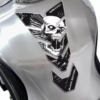 4301-0692 Tank Pad Soft Touch Black Edition Skull 230 x 134 mm