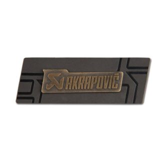 AKRAPOVIC Aufkleber: Street SP Series hitzefest schwarz/gelb/rot, 9x2,5cm, Aufkleber, sonstiges, Accessoires