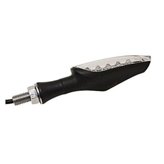 204-130 Koso LED-Blinker schwarz mattes Gehäuse, E-geprüft, Motorrad, 1 Stück
