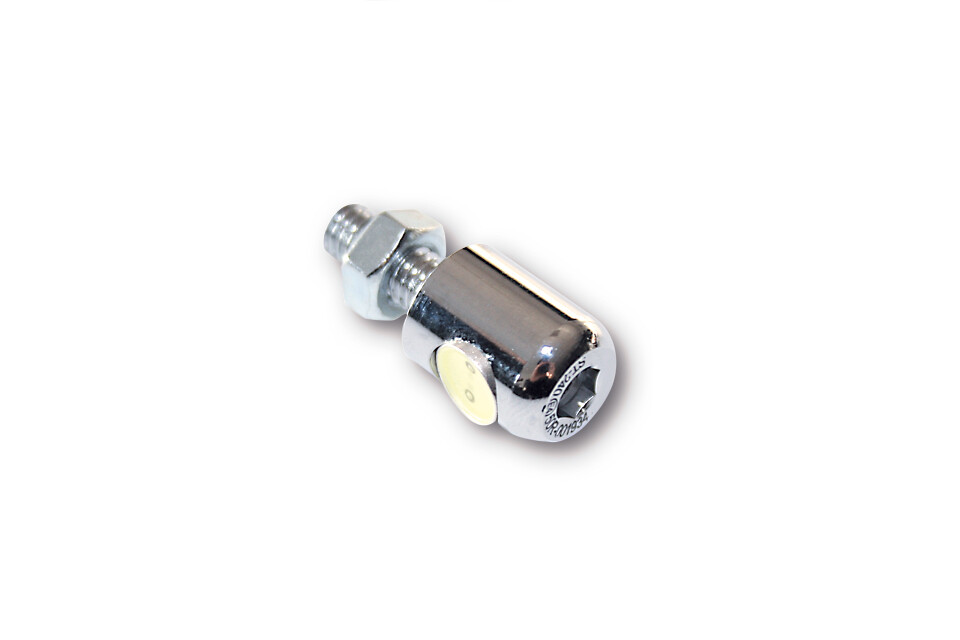 256-060 Shin Yo LED Nummernschildbeleuchtung chrom rund für div. Motorräder