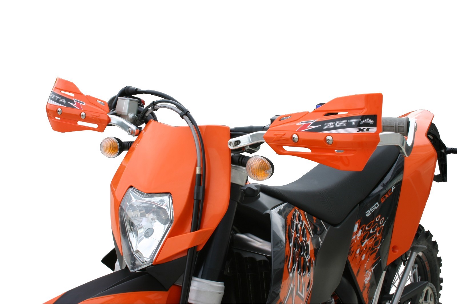 ZE72-3109 Zeta XC Handschalen Orange für KTM EXC Enduro LC 4 SX SX-F SMC – Bild 3